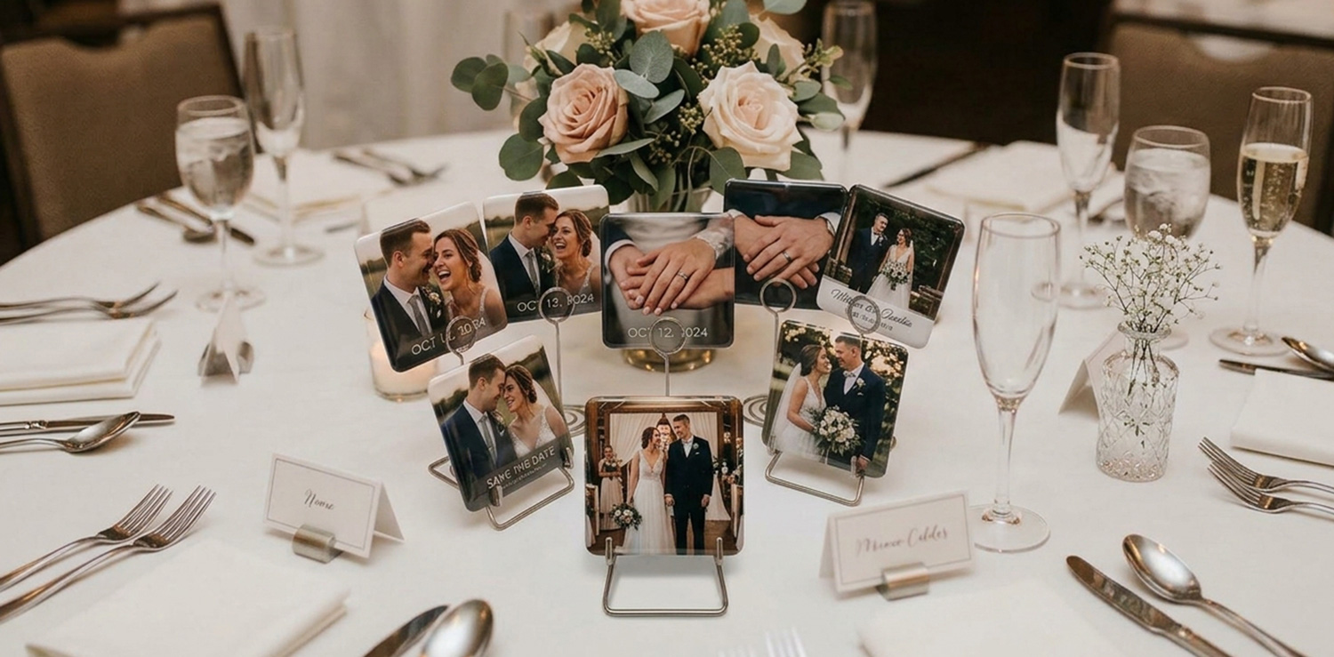 Wedding photo magnets